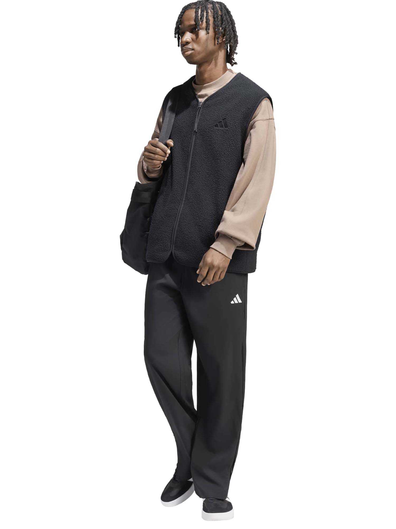 Tuta da uomo Adidas 3 Stripes FT nera